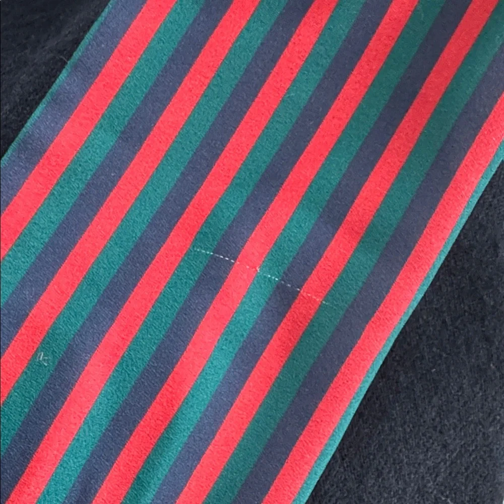 PICCOLA SPERANZA Navy Dress w/bow striped detailing, matching headband/socks 10. - Picture 11 of 13